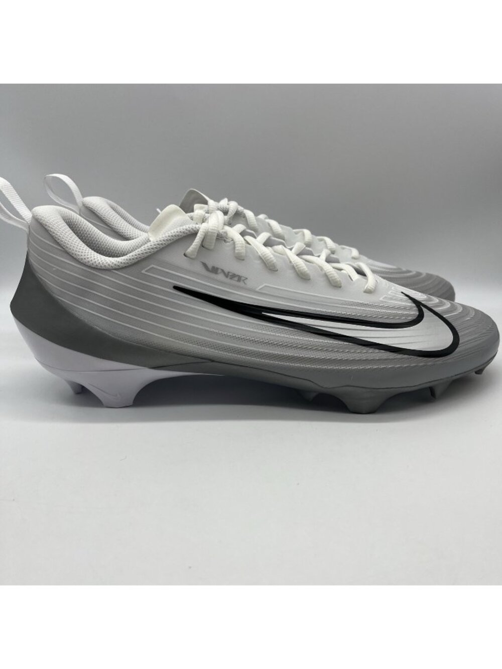 Nike Vapor Edge Speed 3 Football Cleats White Silver Men's 12.5 FB3303-100